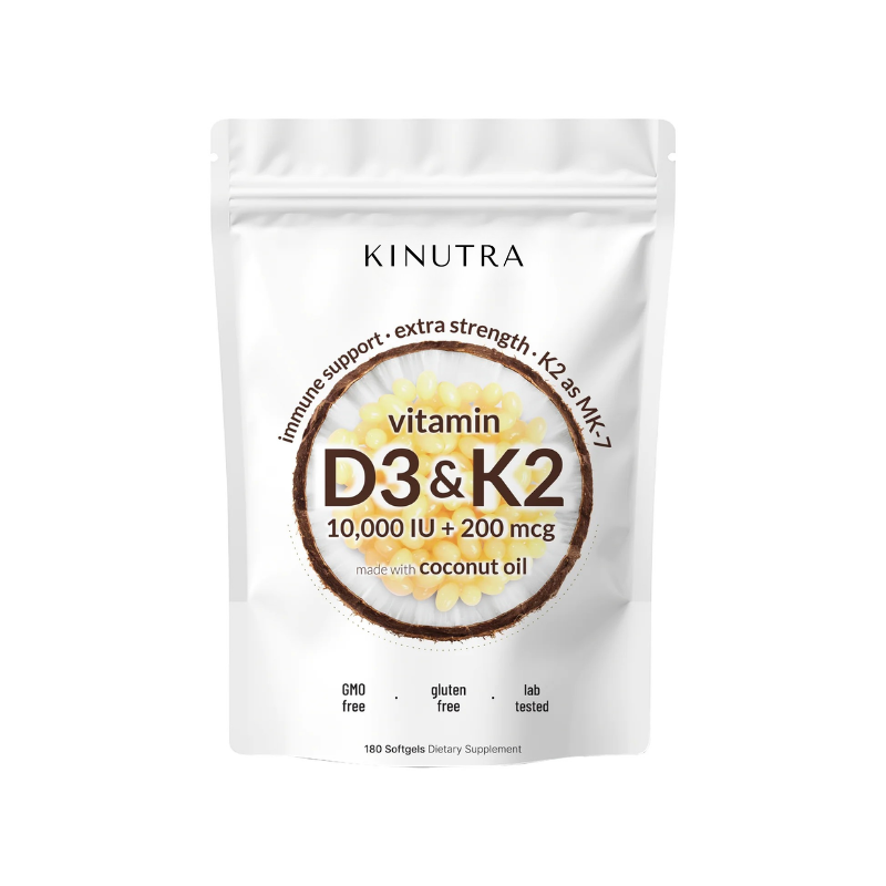 Vitamin D3 K2 Supplement Softgels VIP